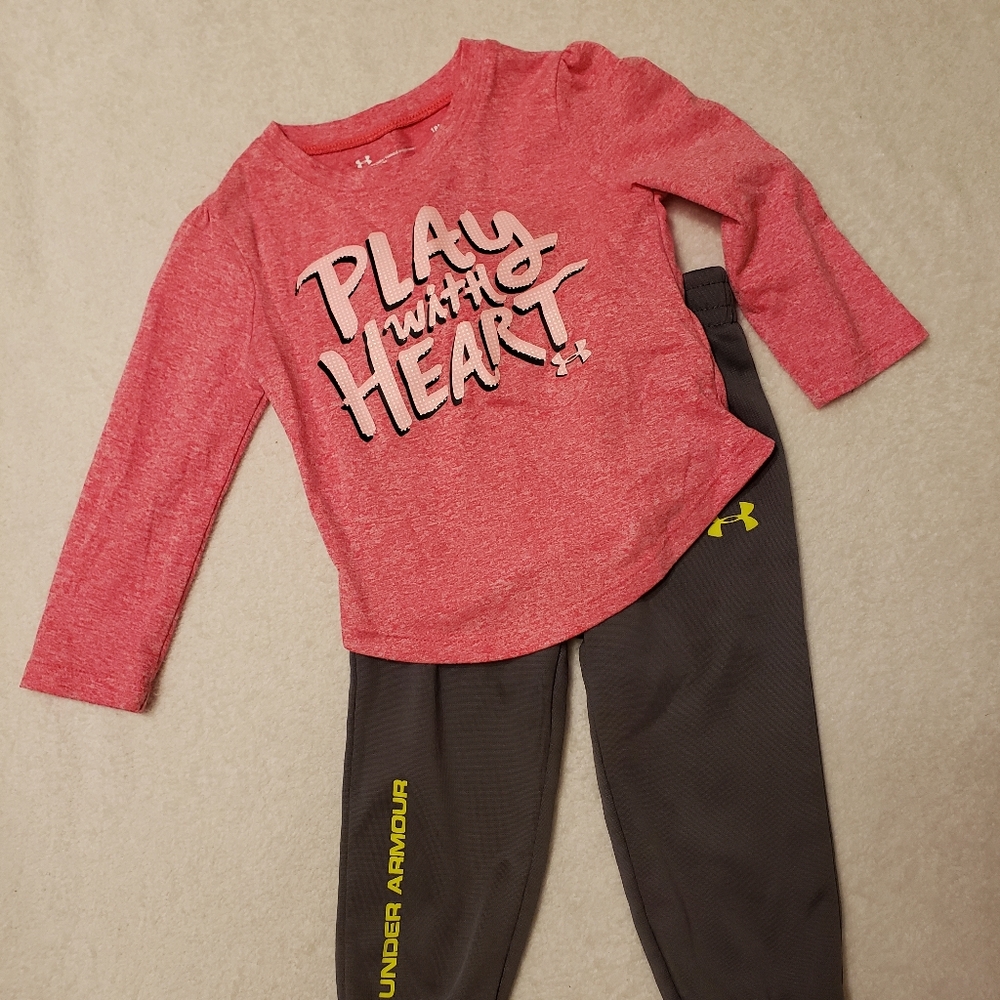 2/$20 Under Armour athletic outfit size 18M